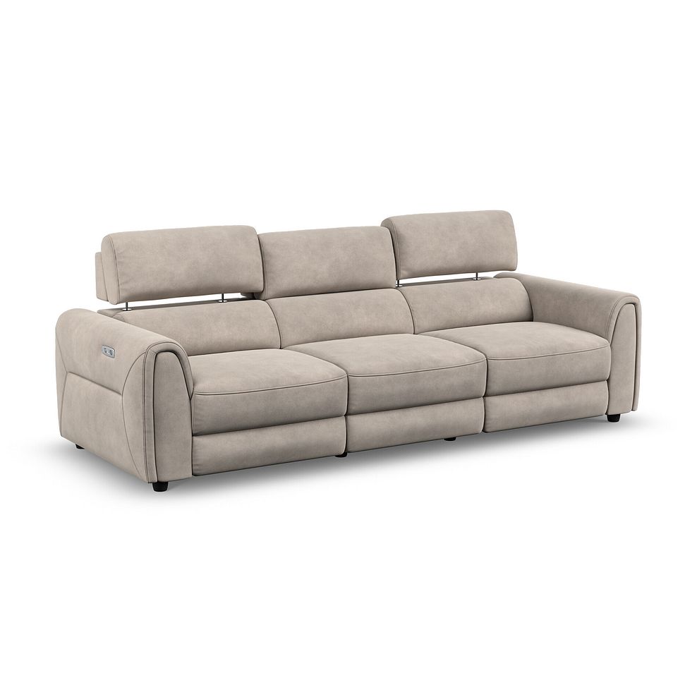 Santorini Modular 3 Seater Electric Reclining Sofa with Power Headrests in Nomad Sahara Fabric  - GROUP 9 2