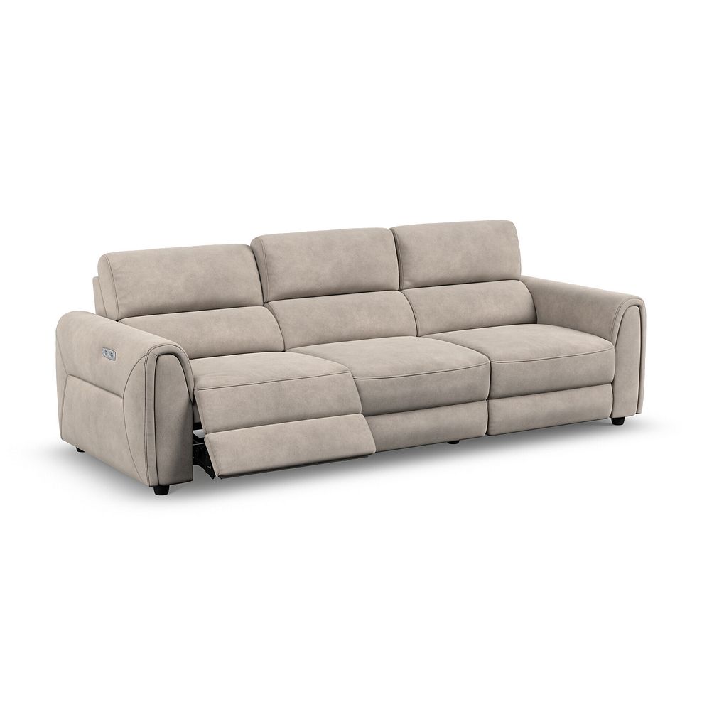 Santorini Modular 3 Seater Electric Reclining Sofa with Power Headrests in Nomad Sahara Fabric  - GROUP 9 3