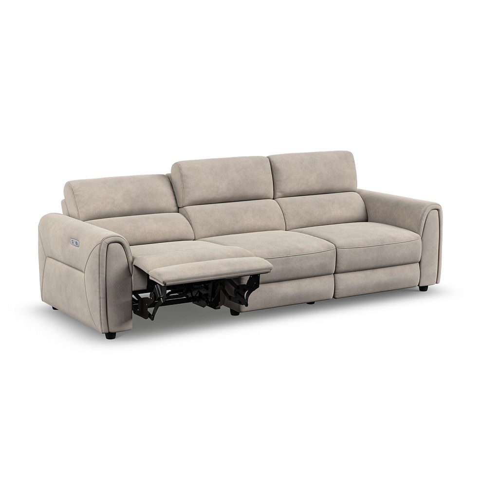 Santorini Modular 3 Seater Electric Reclining Sofa with Power Headrests in Nomad Sahara Fabric  - GROUP 9 4