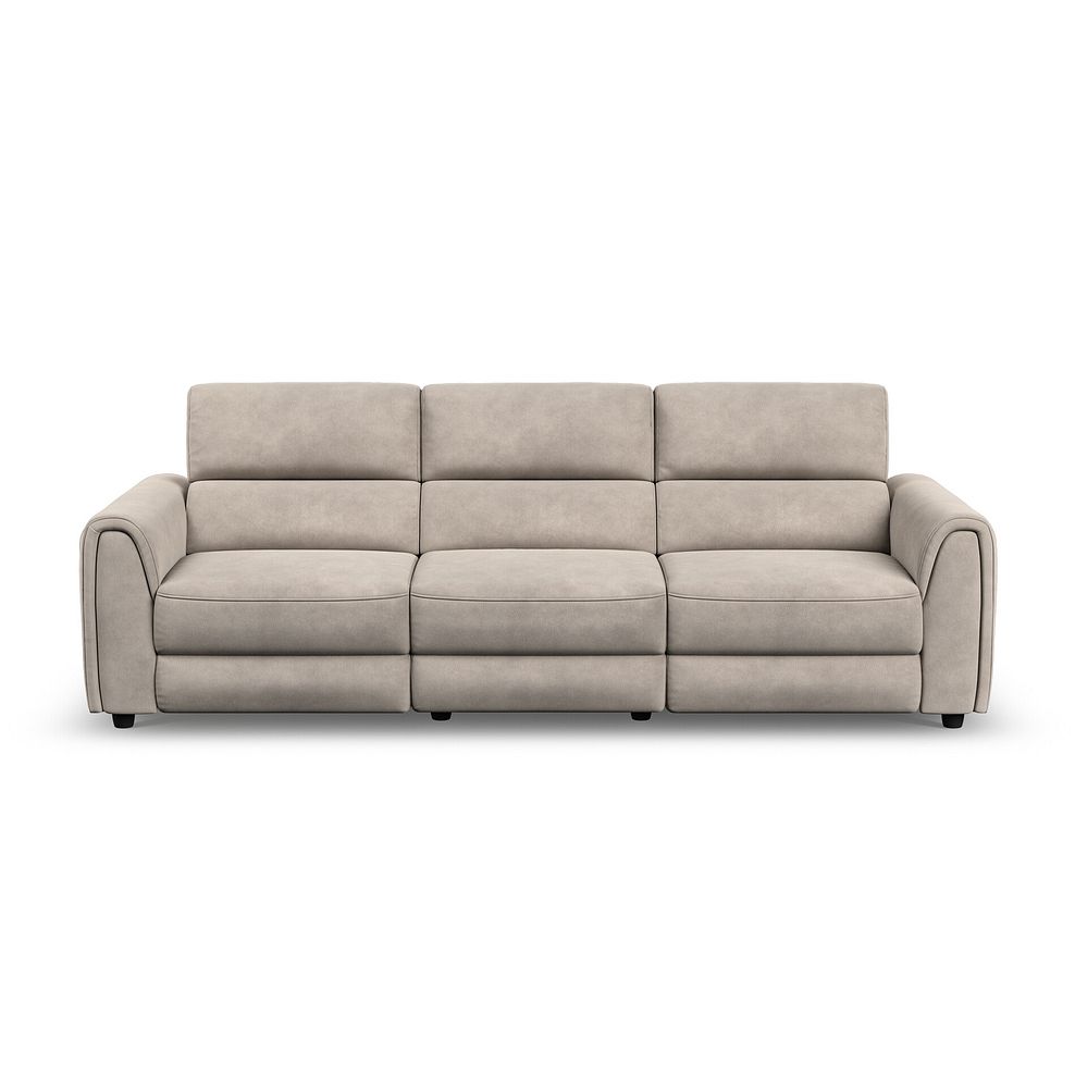Santorini Modular 3 Seater Electric Reclining Sofa with Power Headrests in Nomad Sahara Fabric  - GROUP 9 6