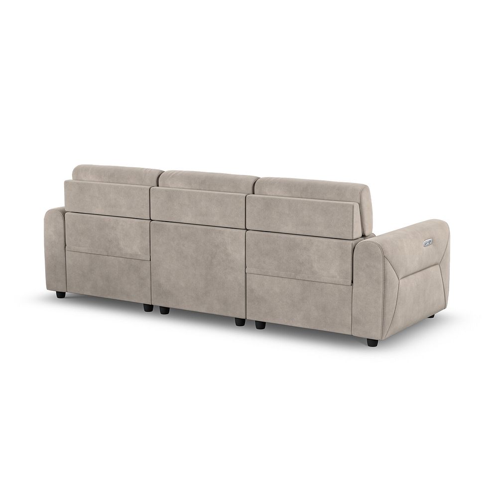 Santorini Modular 3 Seater Electric Reclining Sofa with Power Headrests in Nomad Sahara Fabric  - GROUP 9 7