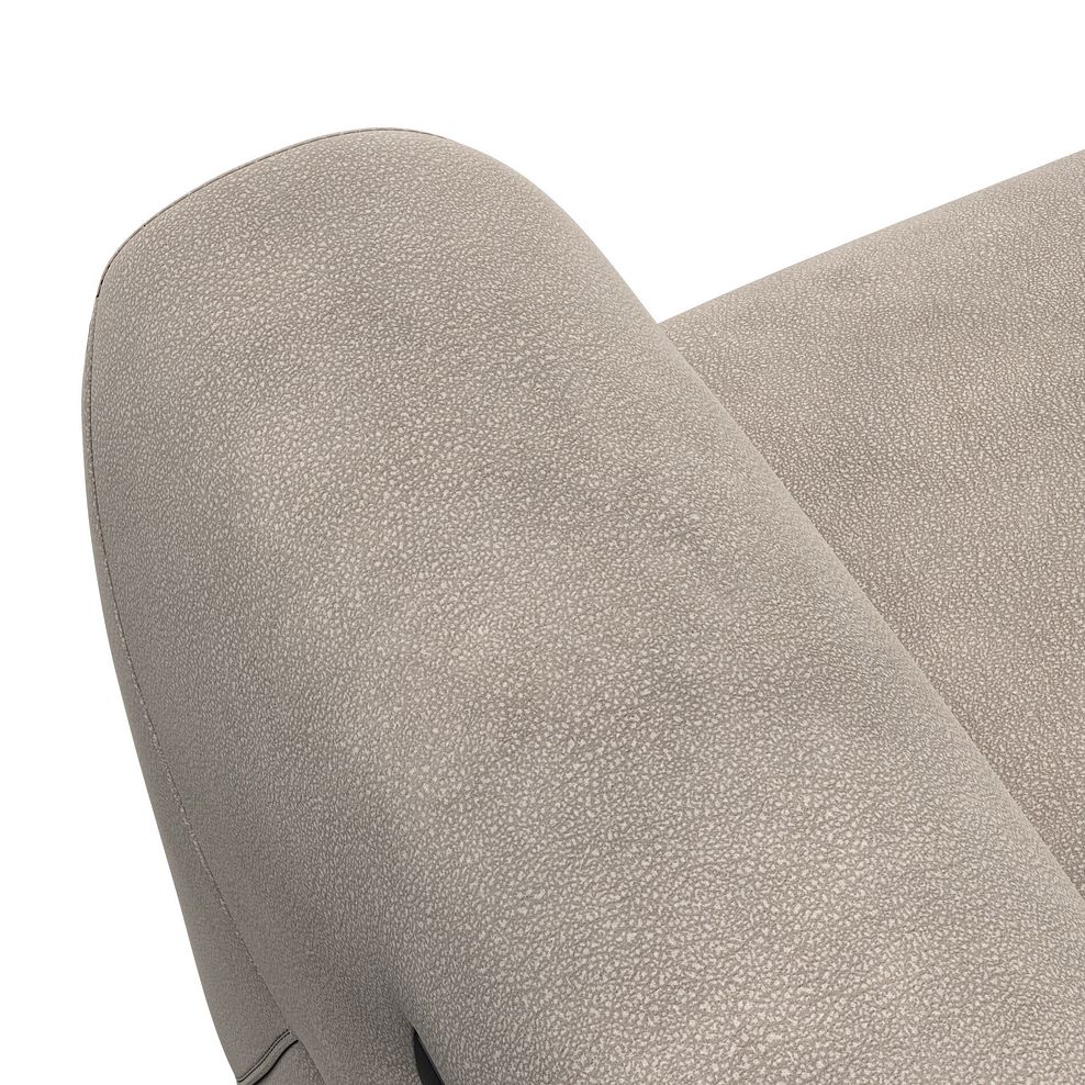 Santorini Modular 3 Seater Power Chaise Right Hand Corner Sofa in Dapple Chocolate Fabric- GROUP 9 in Nomad Sahara Fabric- GROUP 9 16