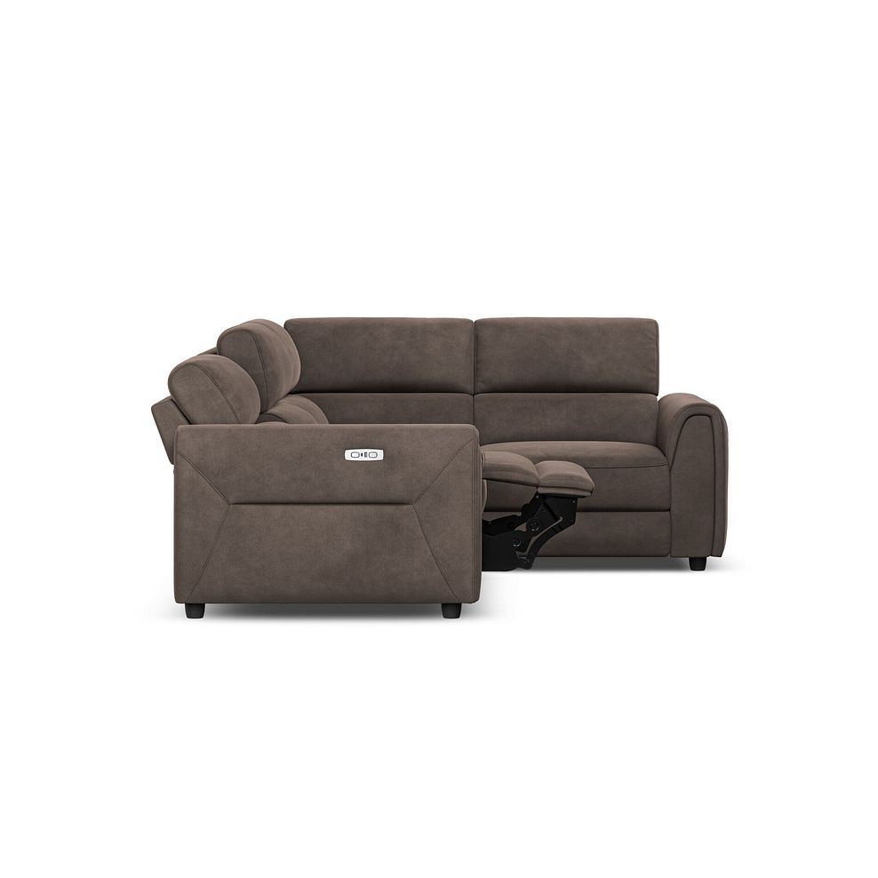 Santorini Modular 4 Seater Electric Recliner Left Hand Corner Sofa with Power Headrests in Nomad Driftwood Fabric - GROUP 2 5