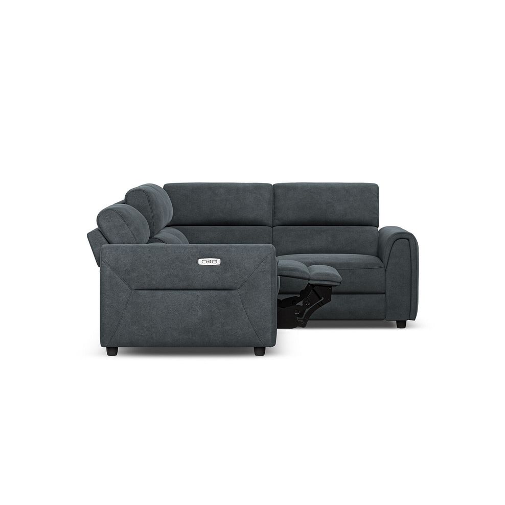 Santorini Modular 4 Seater Electric Recliner Left Hand Corner Sofa with Power Headrests in Nomad Harbour Mist Fabric - GROUP 2 5