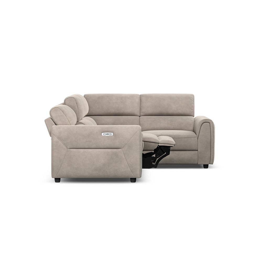 Santorini Modular 4 Seater Electric Recliner Left Hand Corner Sofa with Power Headrests in Nomad Sahara Fabric - GROUP 2 5