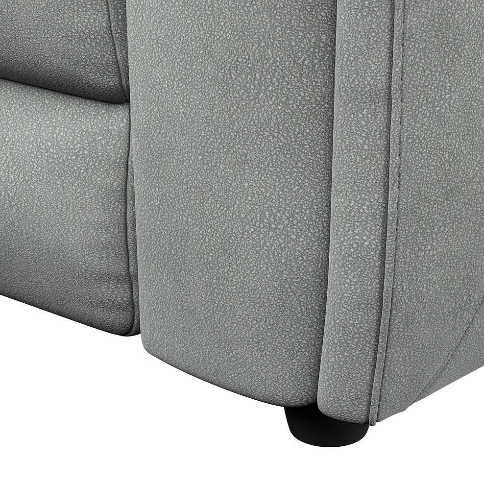 Santorini Modular 4 Seater Power Chaise Left Hand Corner Sofa with Power Headrests in Nomad Pebble Fabric- GROUP 2 10