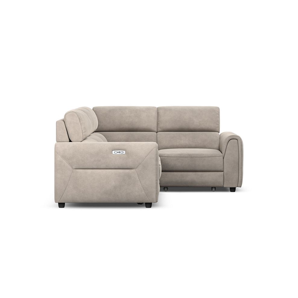 Santorini Modular 4 Seater Power Chaise Left Hand Corner Sofa with Power Headrests in Nomad Sahara Fabric- GROUP 2 5