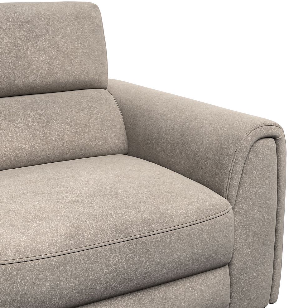 Santorini Modular 4 Seater Power Chaise Left Hand Corner Sofa with Power Headrests in Nomad Sahara Fabric- GROUP 2 8