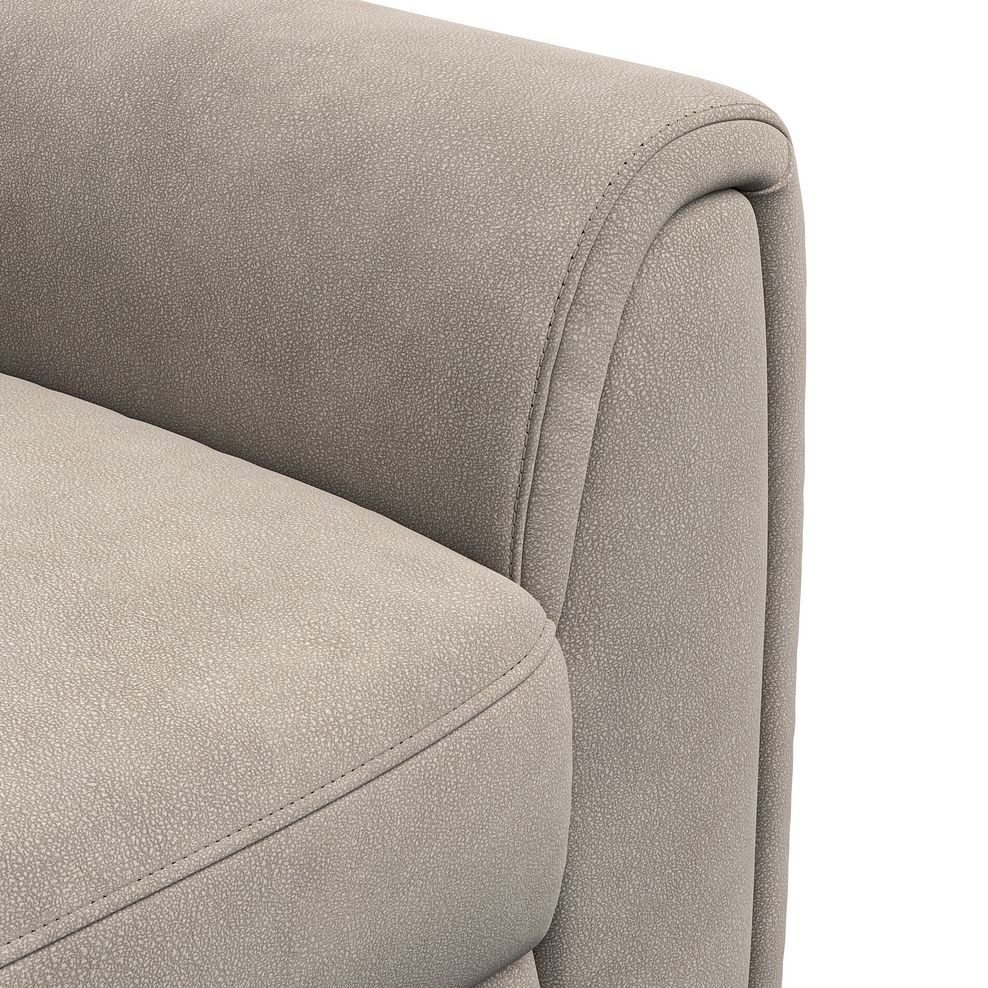 Santorini Modular 4 Seater Power Chaise Right Hand Corner Sofa with Power Headrests in Nomad Sahara Fabric- GROUP  11