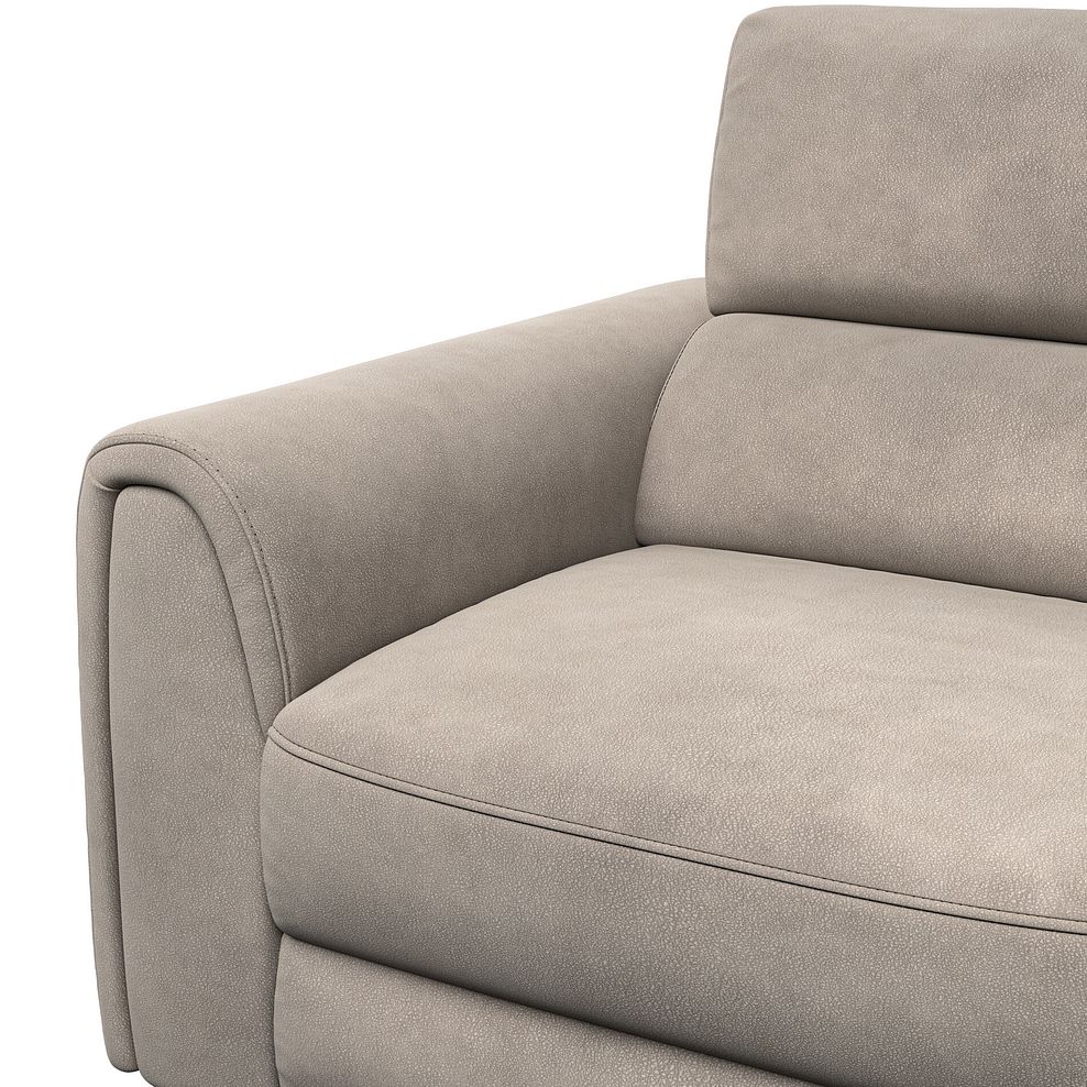 Santorini Modular 6 Seater Power Chaise Left Hand Corner Sofa and Power Headrests in Nomad Sahara Fabric  - GROUP 18 10