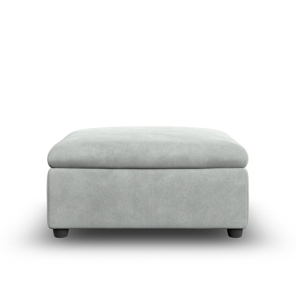 Santorini Storage Footstool in  Nomad Pebble Fabric 3