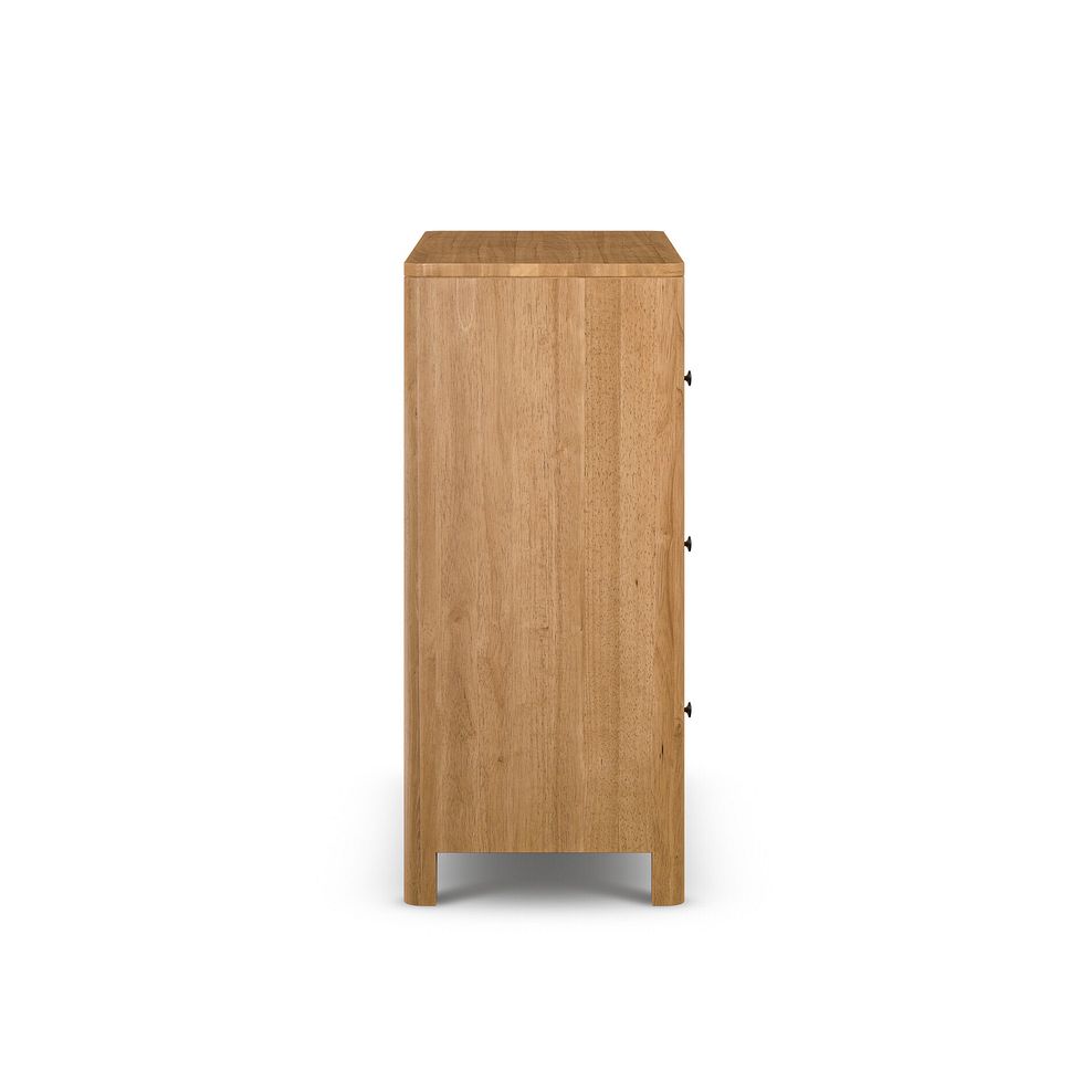 Savannah Solid Heveawood 3 Drawer Chest 5
