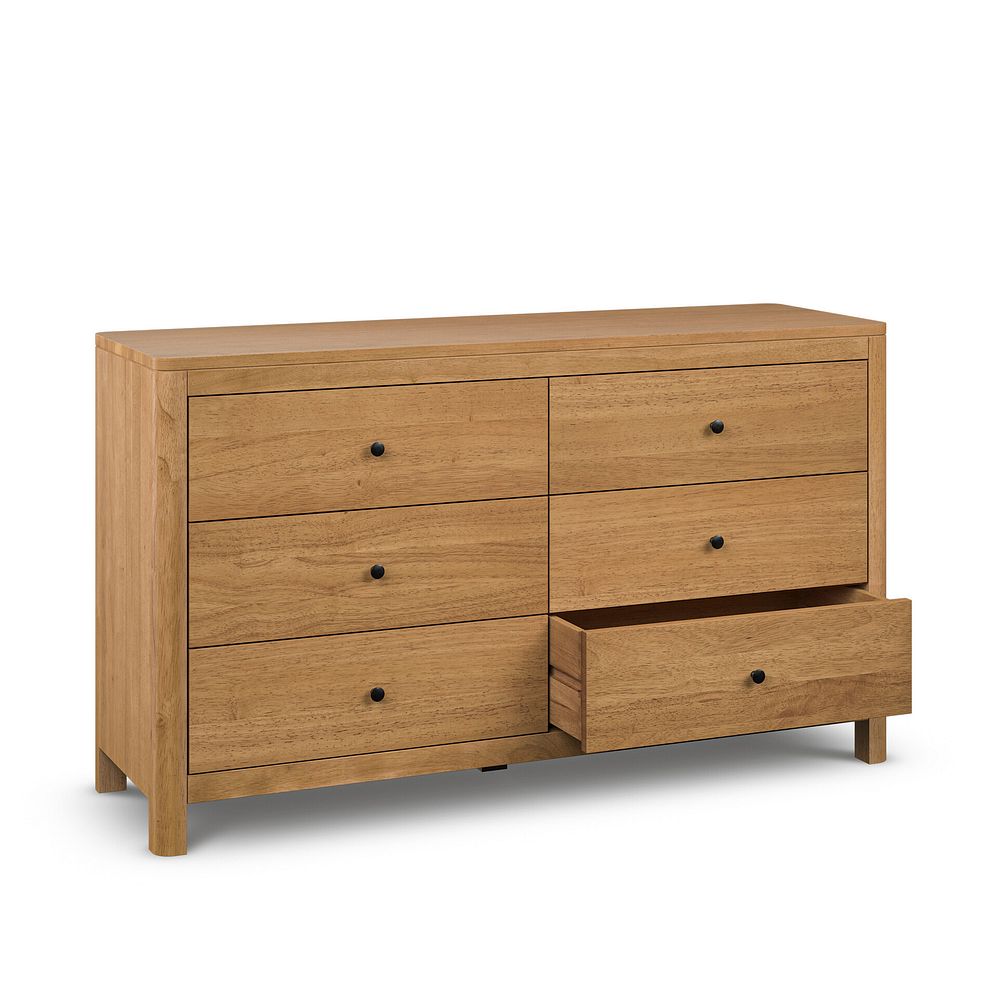 Savannah Solid Heveawood 6 Drawer Chest 2
