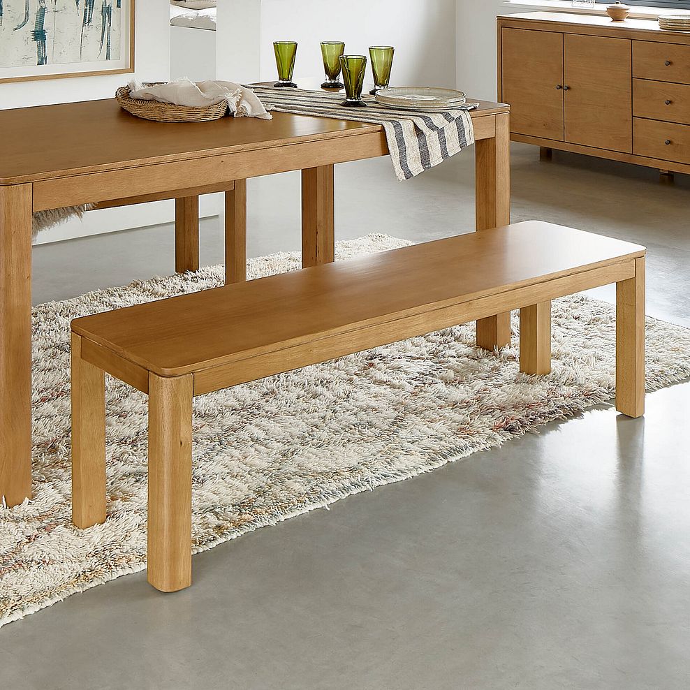Savannah Solid Heveawood Bench 1