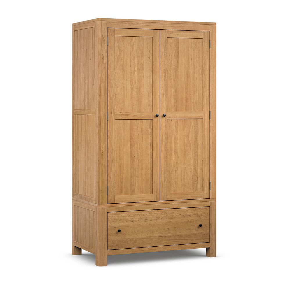 Savannah Solid Heveawood Double Wardrobe 1
