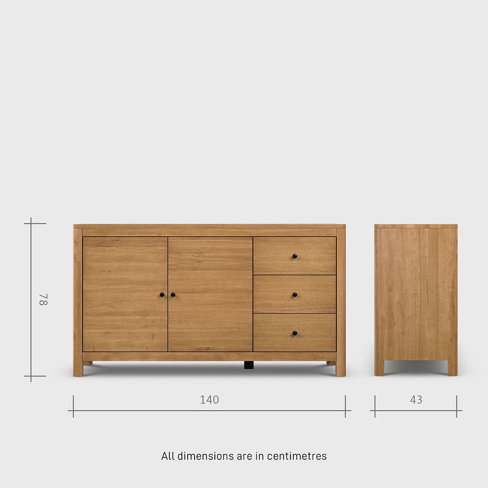 Savannah Solid Heveawood Large Sideboard 12