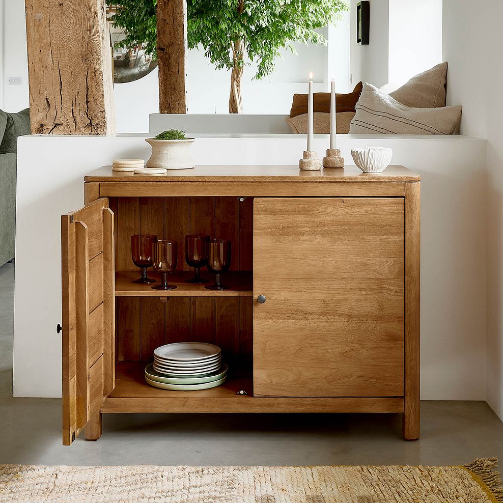 Savannah Solid Heveawood Small Sideboard 4