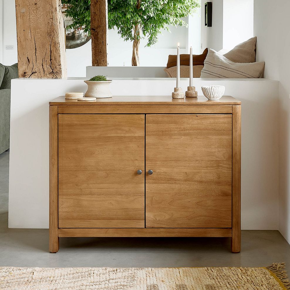 Savannah Solid Heveawood Small Sideboard 3