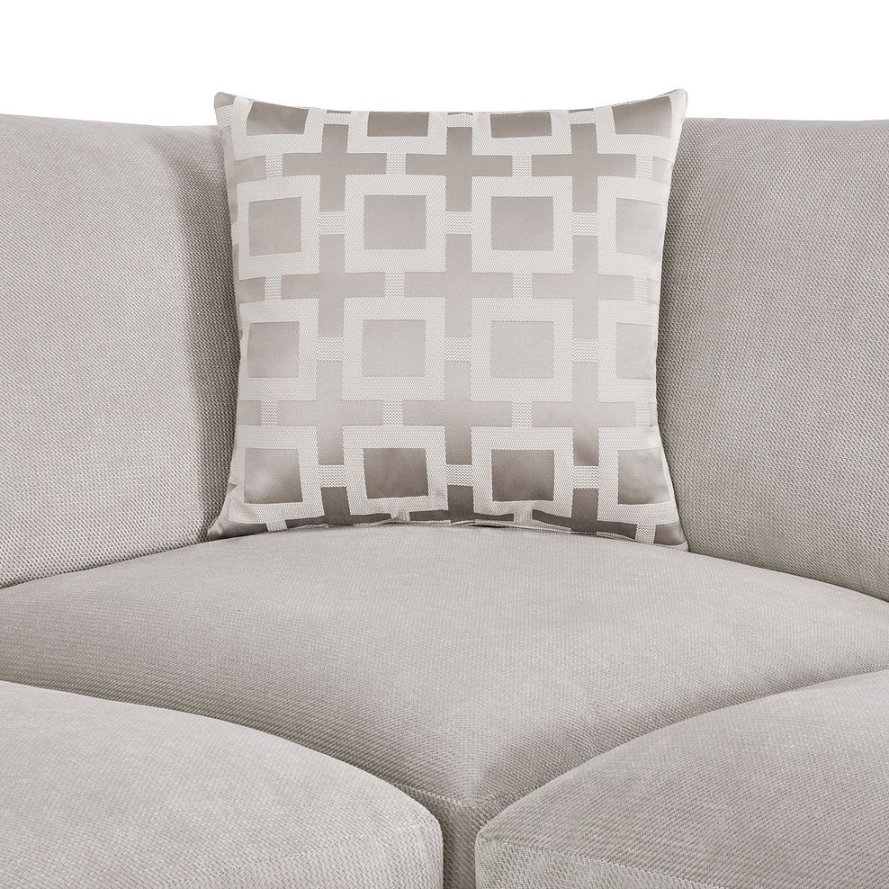 Seattle Corner Sofa in Cream fabric 7