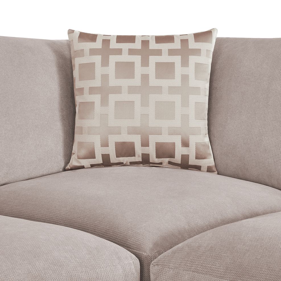 Seattle Corner Sofa in Mushroom fabric 7