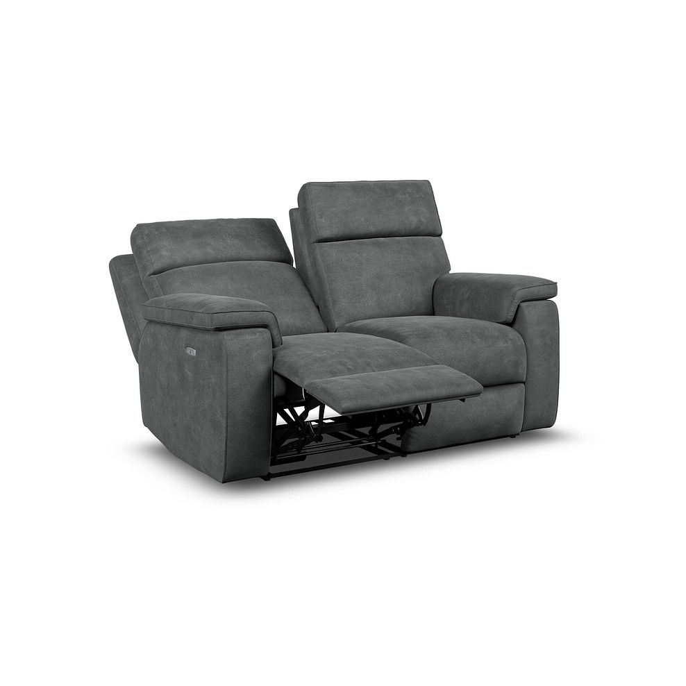 Selby 2 Seater Power Recliner Sofa in Miller Grey Fabric 3