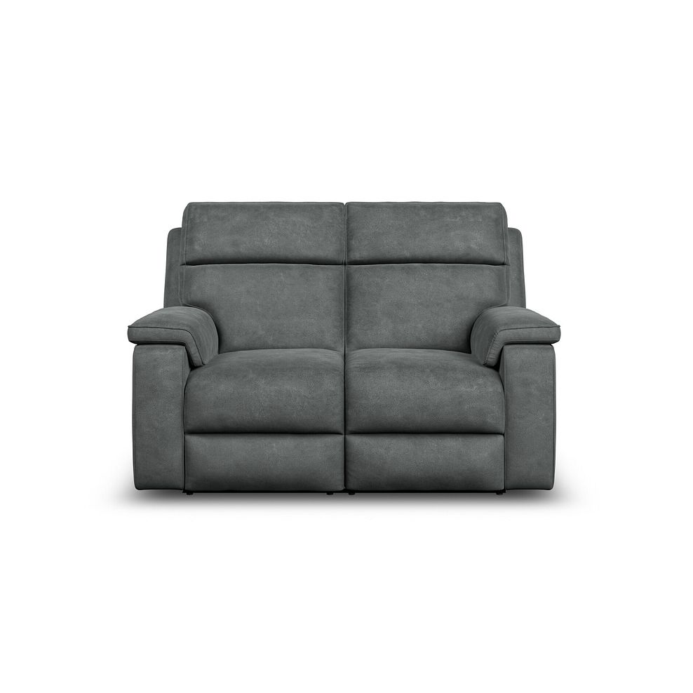 Selby 2 Seater Power Recliner Sofa in Miller Grey Fabric 5