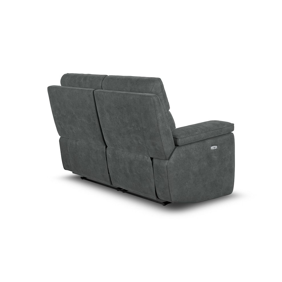 Selby 2 Seater Power Recliner Sofa in Miller Grey Fabric 6