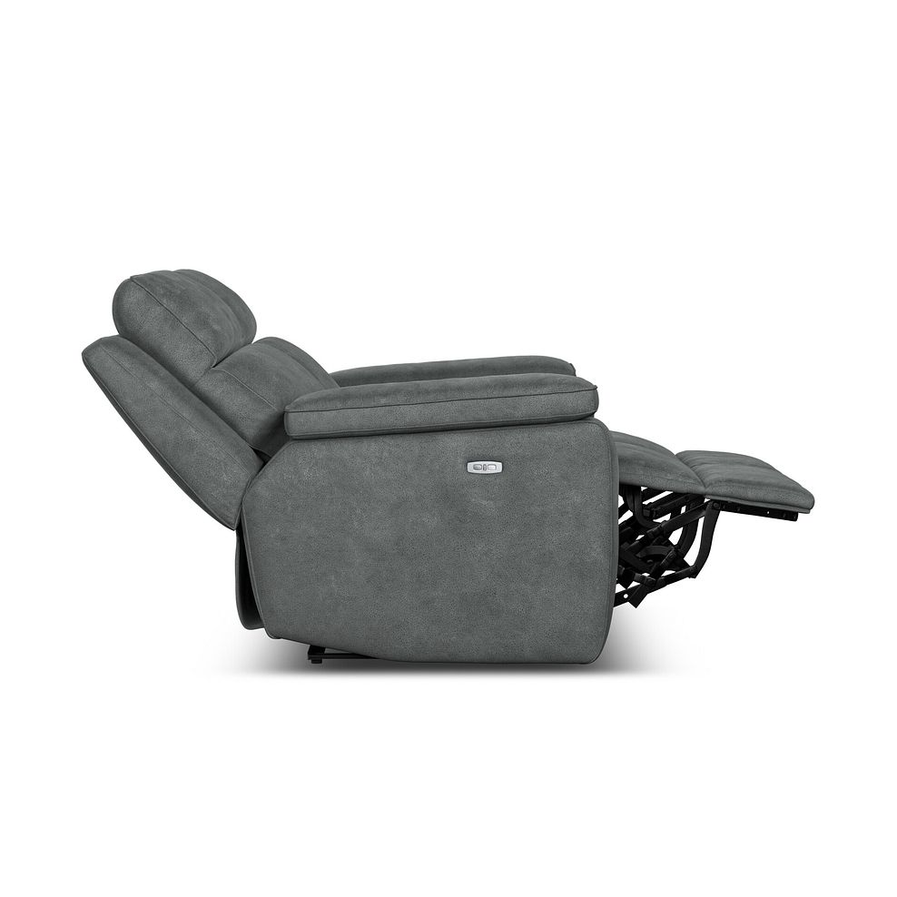 Selby 2 Seater Power Recliner Sofa in Miller Grey Fabric 8