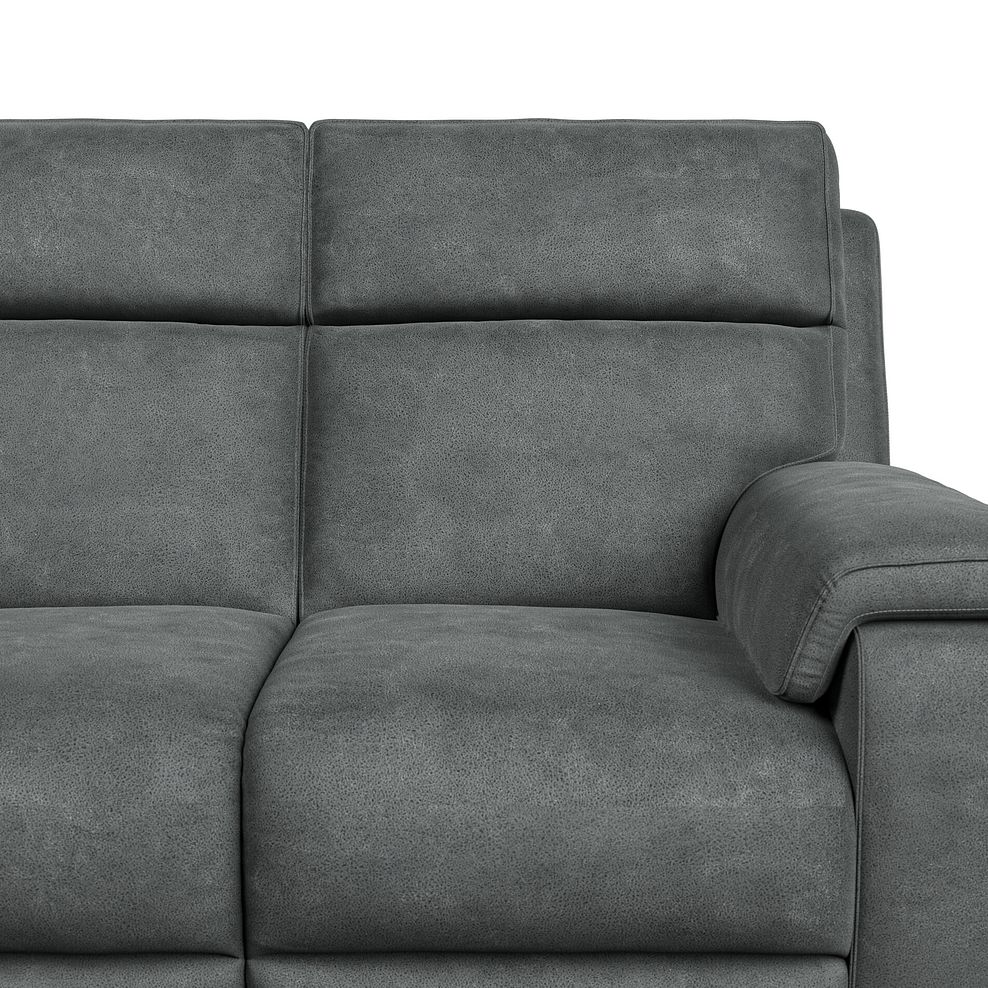 Selby 2 Seater Power Recliner Sofa in Miller Grey Fabric 10