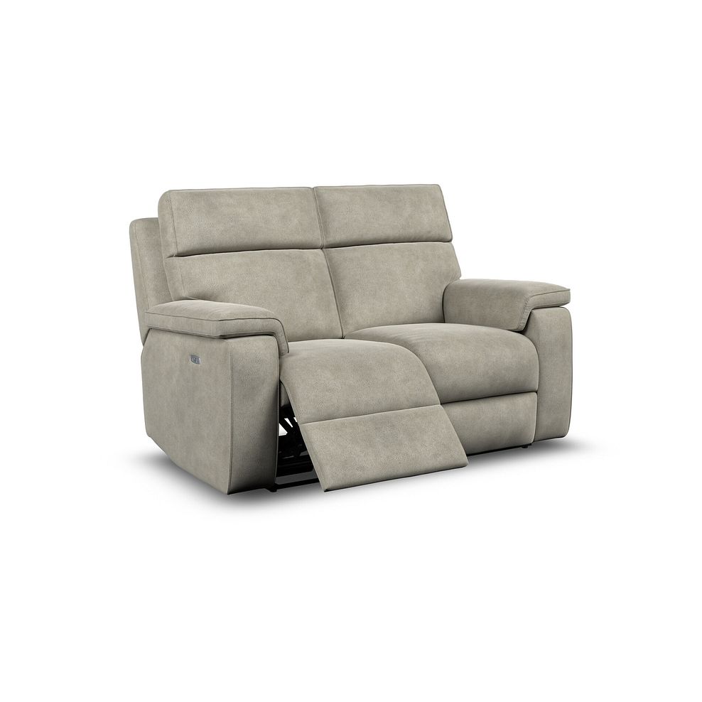 Selby 2 Seater Power Recliner Sofa in Miller Taupe Fabric 2