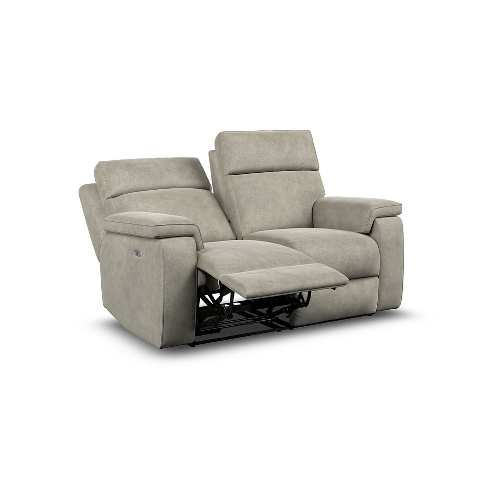 Selby 2 Seater Power Recliner Sofa in Miller Taupe Fabric 3