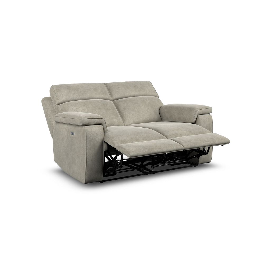 Selby 2 Seater Power Recliner Sofa in Miller Taupe Fabric 4