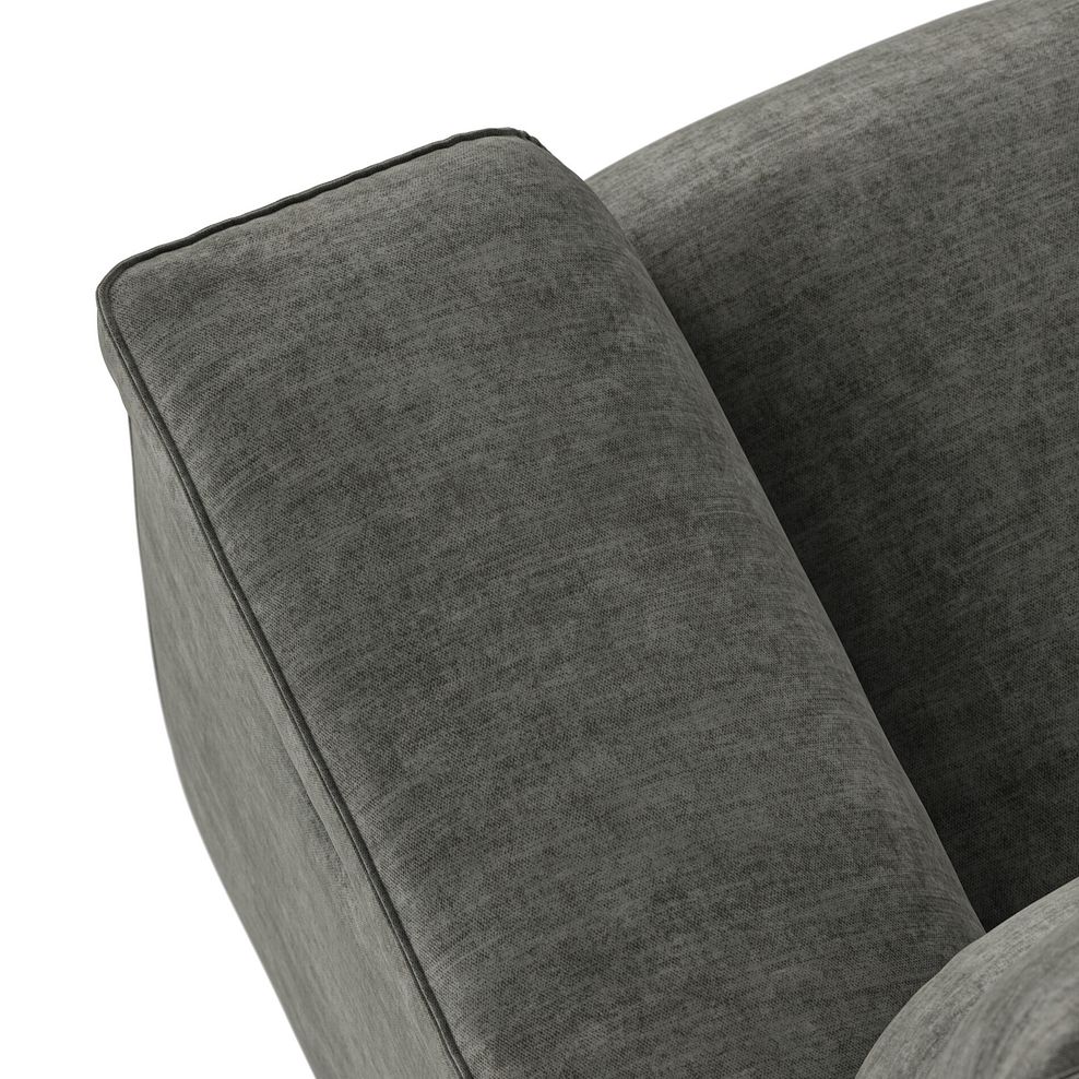 Selby 2 Seater Power Recliner Sofa in Plush Charcoal Fabric 9