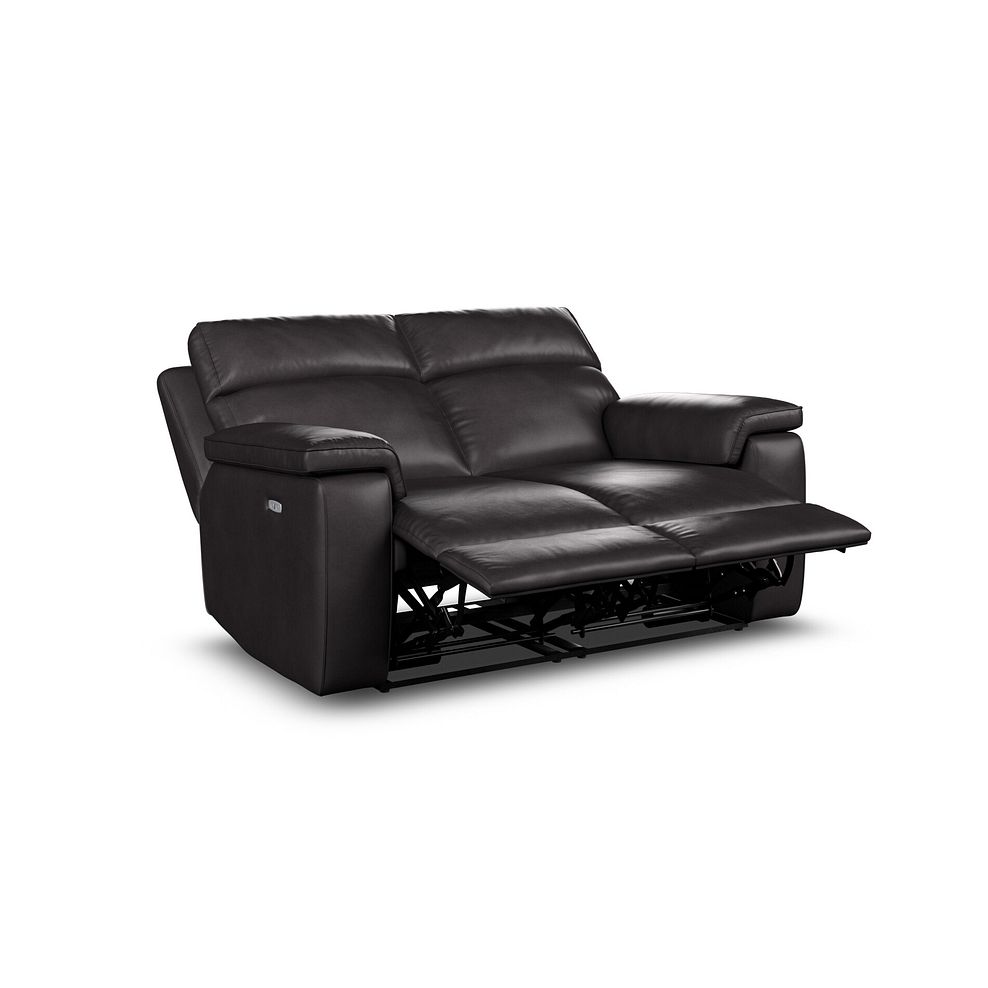 Selby 2 Seater Power Recliner Sofa in Virgo Black Leather 6