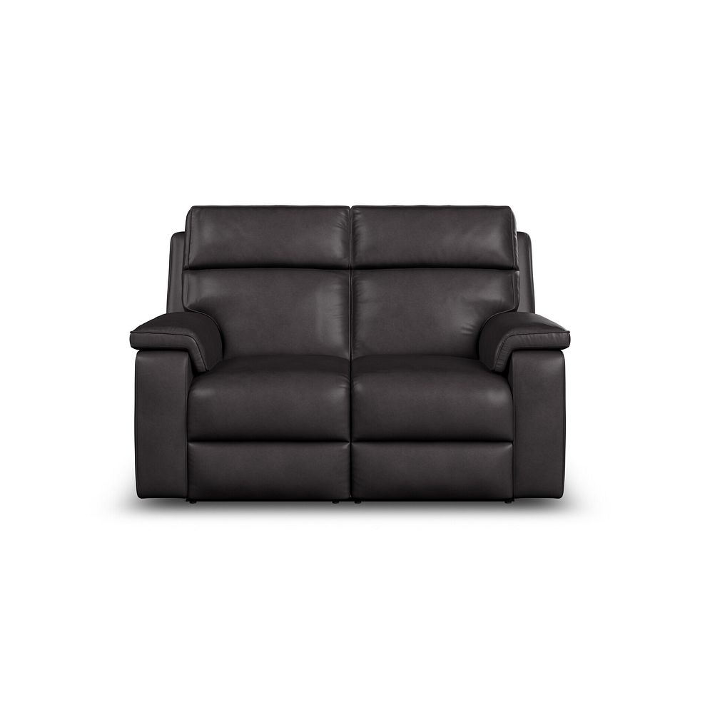 Selby 2 Seater Power Recliner Sofa in Virgo Black Leather 7