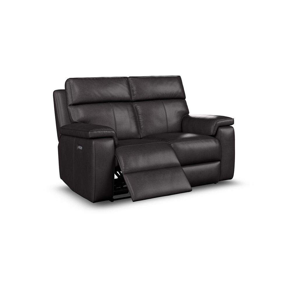Selby 2 Seater Power Recliner Sofa in Virgo Black Leather 5