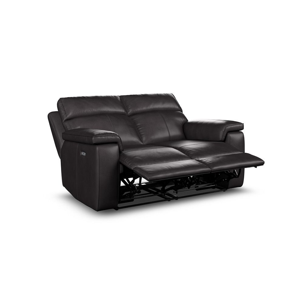 Selby 2 Seater Power Recliner Sofa in Virgo Black Leather 7