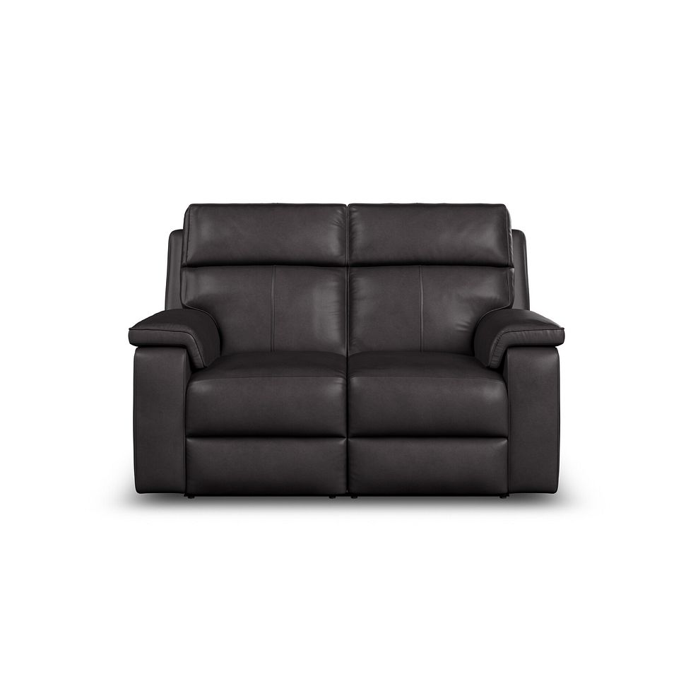 Selby 2 Seater Power Recliner Sofa in Virgo Black Leather 8
