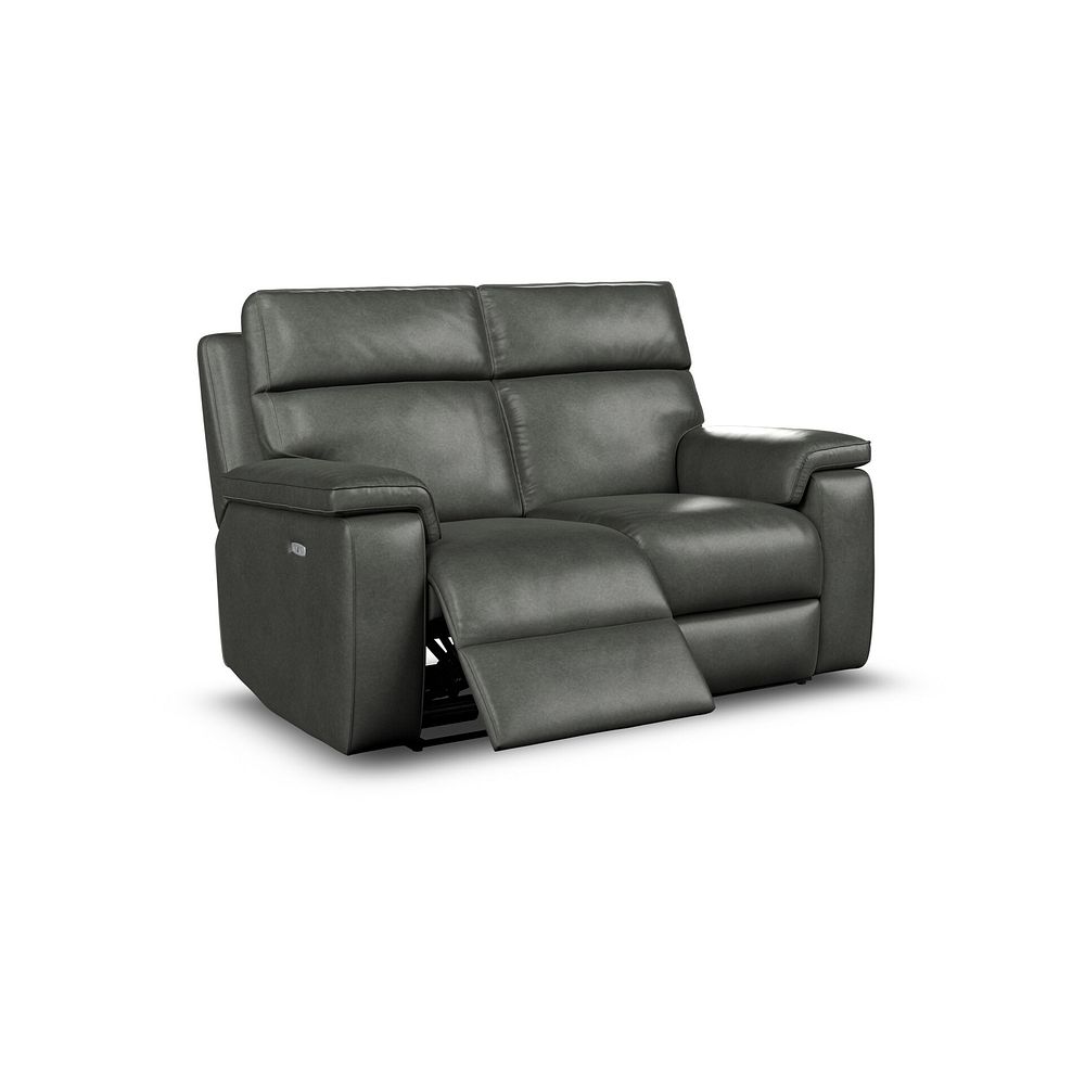 Selby 2 Seater Power Recliner Sofa in Virgo Lead Leather 2