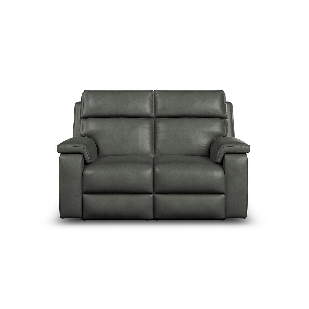 Selby 2 Seater Power Recliner Sofa in Virgo Lead Leather 5