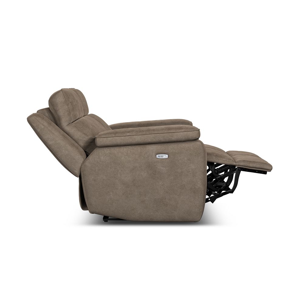 Selby 2 Seater Power Recliner Sofa with Power Headrest in Miller Earth Brown Fabric 9