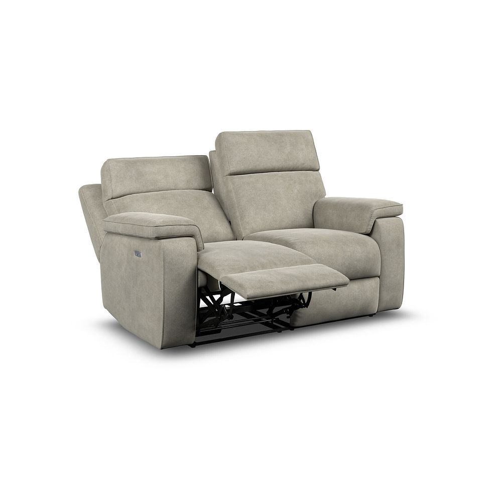 Selby 2 Seater Power Recliner Sofa with Power Headrest in Miller Taupe Fabric 4