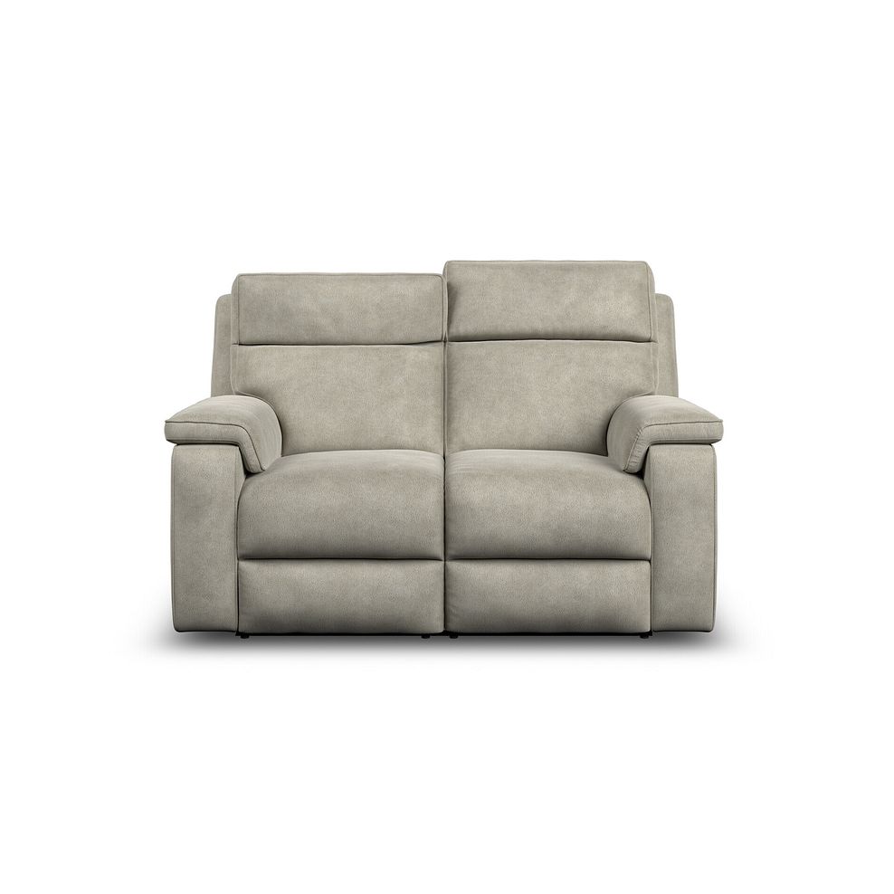 Selby 2 Seater Power Recliner Sofa with Power Headrest in Miller Taupe Fabric 6