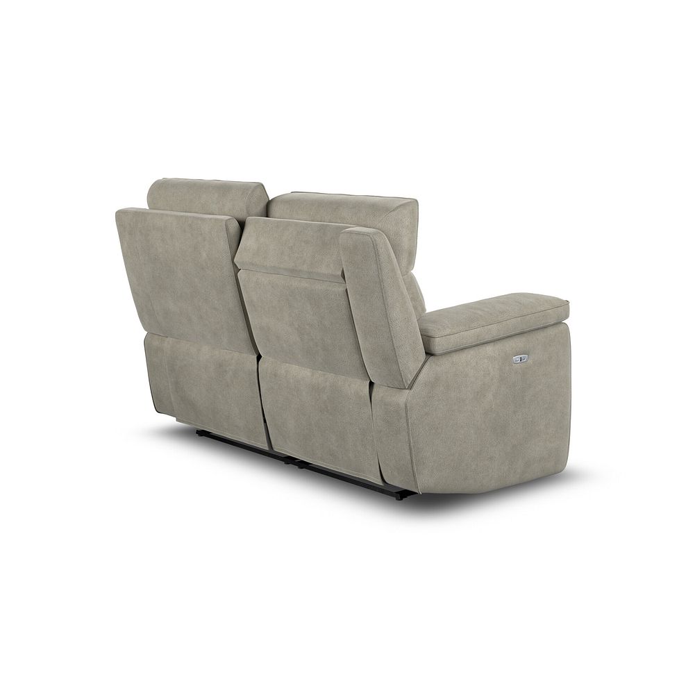 Selby 2 Seater Power Recliner Sofa with Power Headrest in Miller Taupe Fabric 7