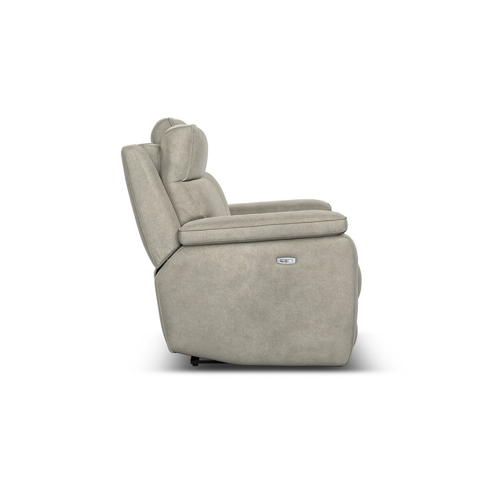 Selby 2 Seater Power Recliner Sofa with Power Headrest in Miller Taupe Fabric 8