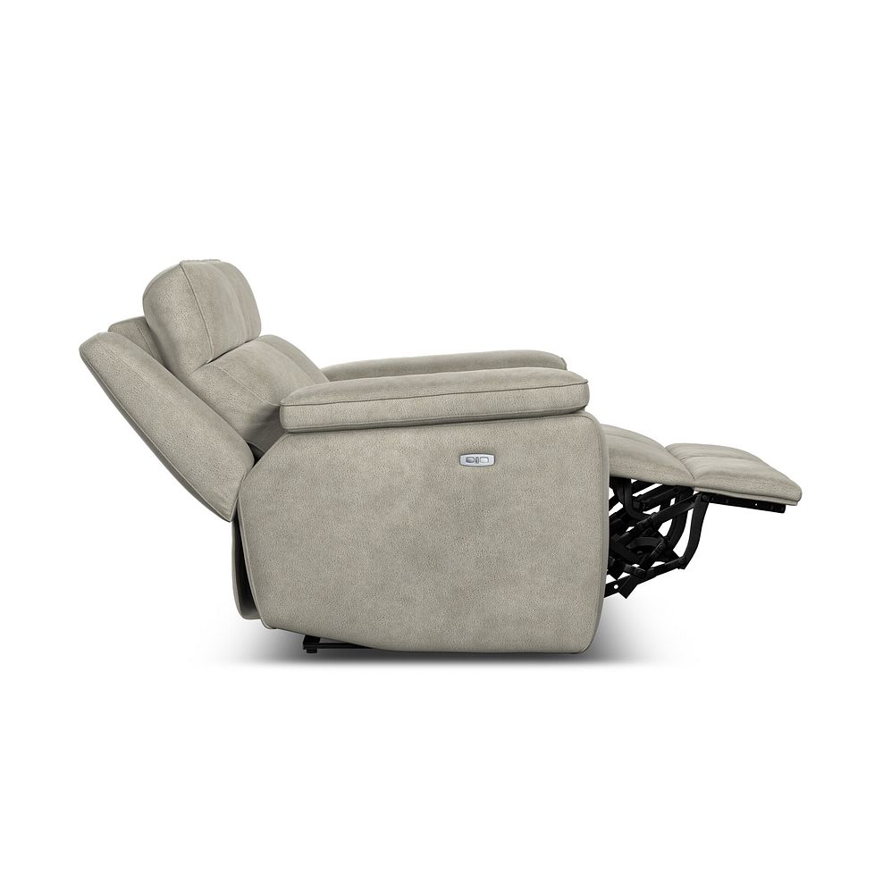 Selby 2 Seater Power Recliner Sofa with Power Headrest in Miller Taupe Fabric 9