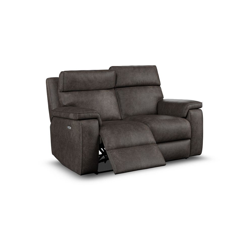 Selby 2 Seater Power Recliner Sofa with Power Headrest in Pilgrim Pewter Fabric 3