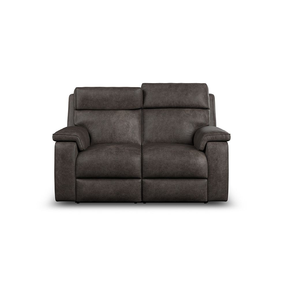 Selby 2 Seater Power Recliner Sofa with Power Headrest in Pilgrim Pewter Fabric 6