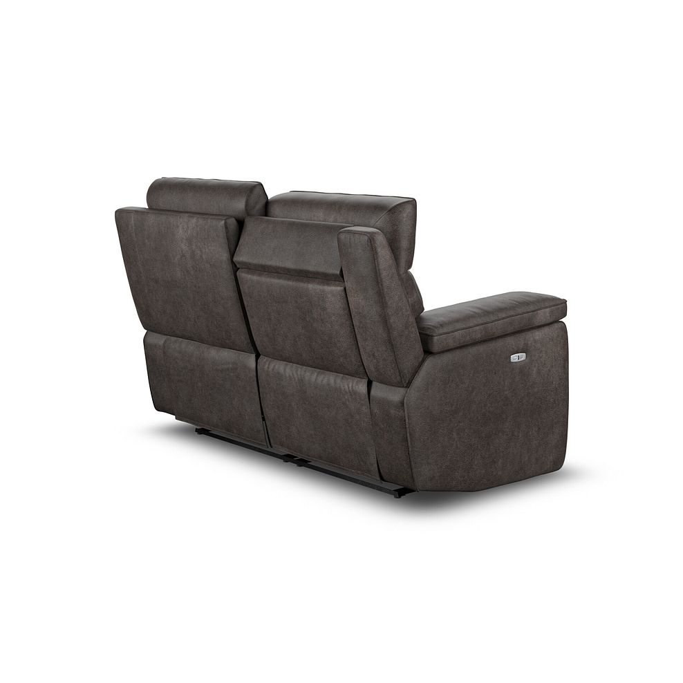 Selby 2 Seater Power Recliner Sofa with Power Headrest in Pilgrim Pewter Fabric 7