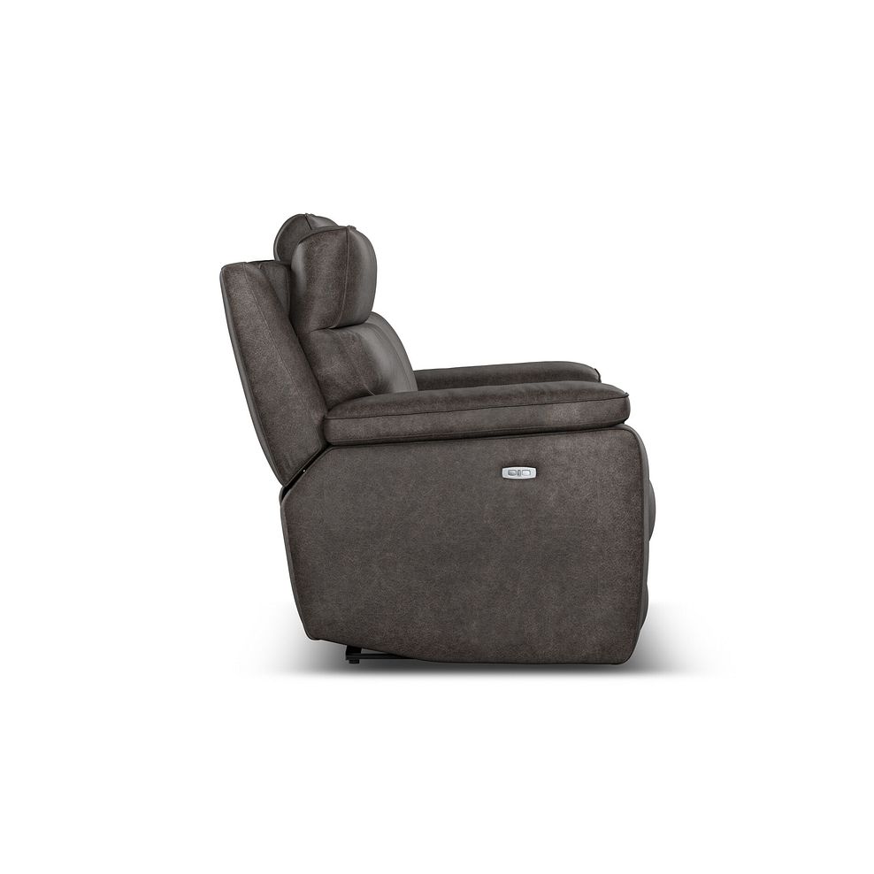 Selby 2 Seater Power Recliner Sofa with Power Headrest in Pilgrim Pewter Fabric 8